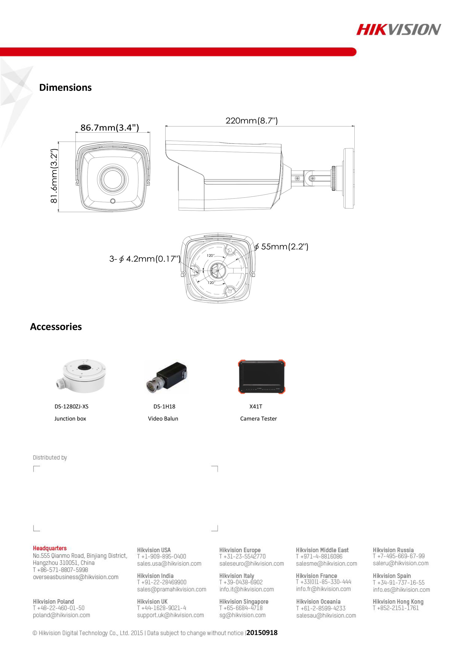 CCTV DS-2CE16C0T-IT3 กล้องวงจรปิด Hikvision